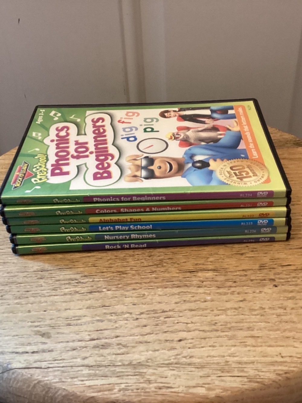 Lot of 6 Rock N Learn DVD Preschool and 4-8